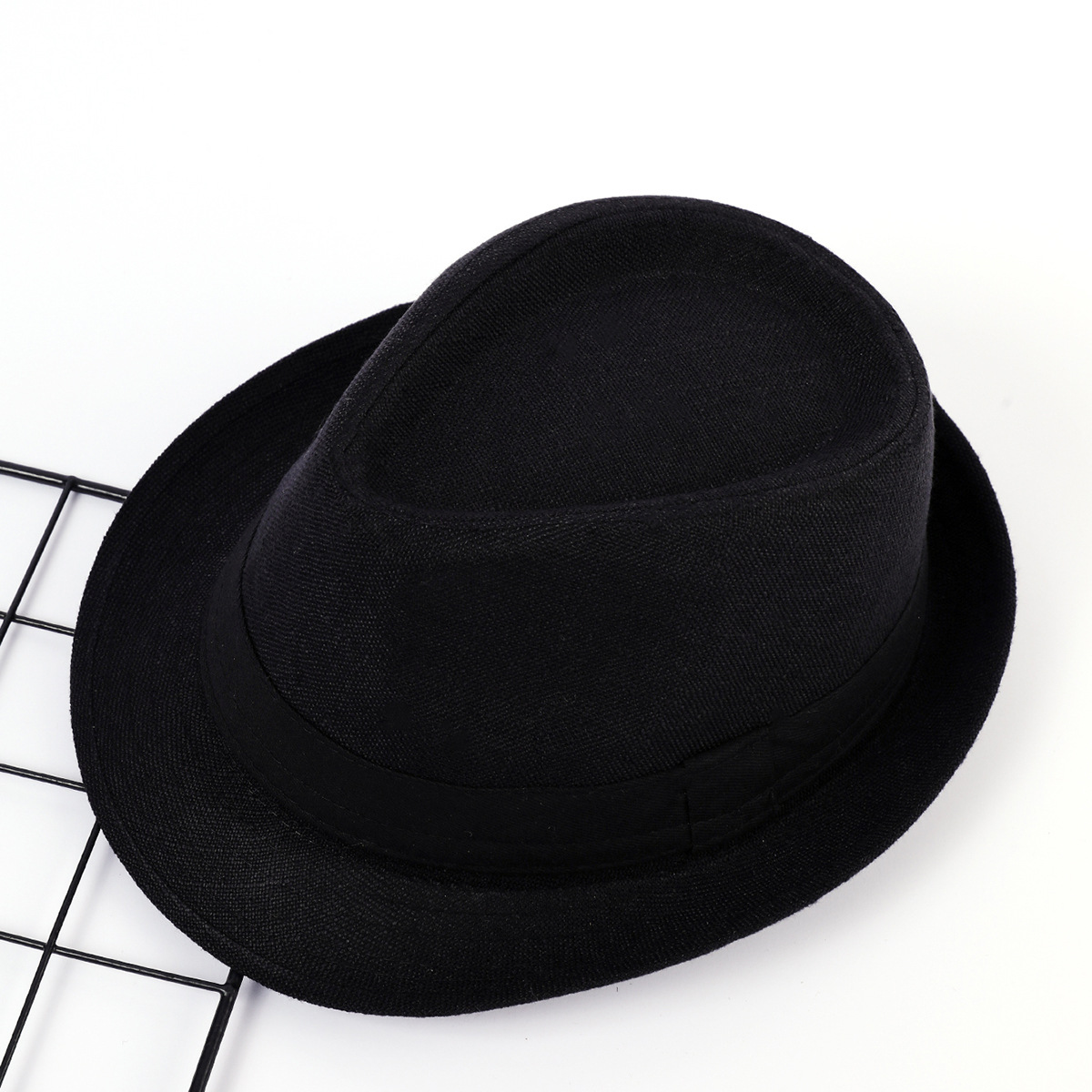 Sombrero de sol al aire libre de los hombres fiesta de baile Jazz sombrero Lino curling sombrero de jugador de bolos sombrero vendedor caliente europeo y americano