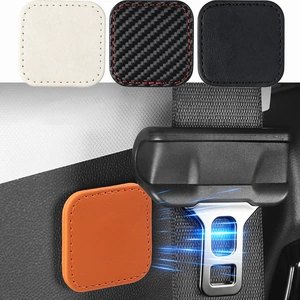 Magnetic safety belt limiter for car, anti-collision and noise-reducing fixing patch for car seat belt, interior accessories