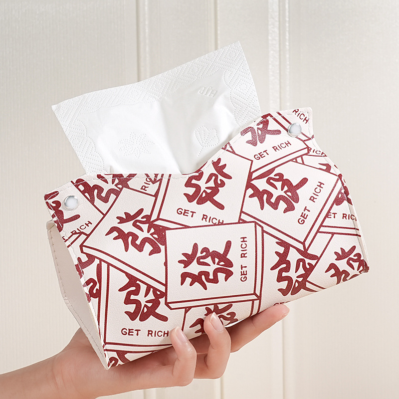 Caja de pañuelos de cuero para el hogar, caja de pañuelos universal para coche, caja de pañuelos para mesa de centro de sala de estar, caja de almacenamiento de pañuelos para uso doméstico.