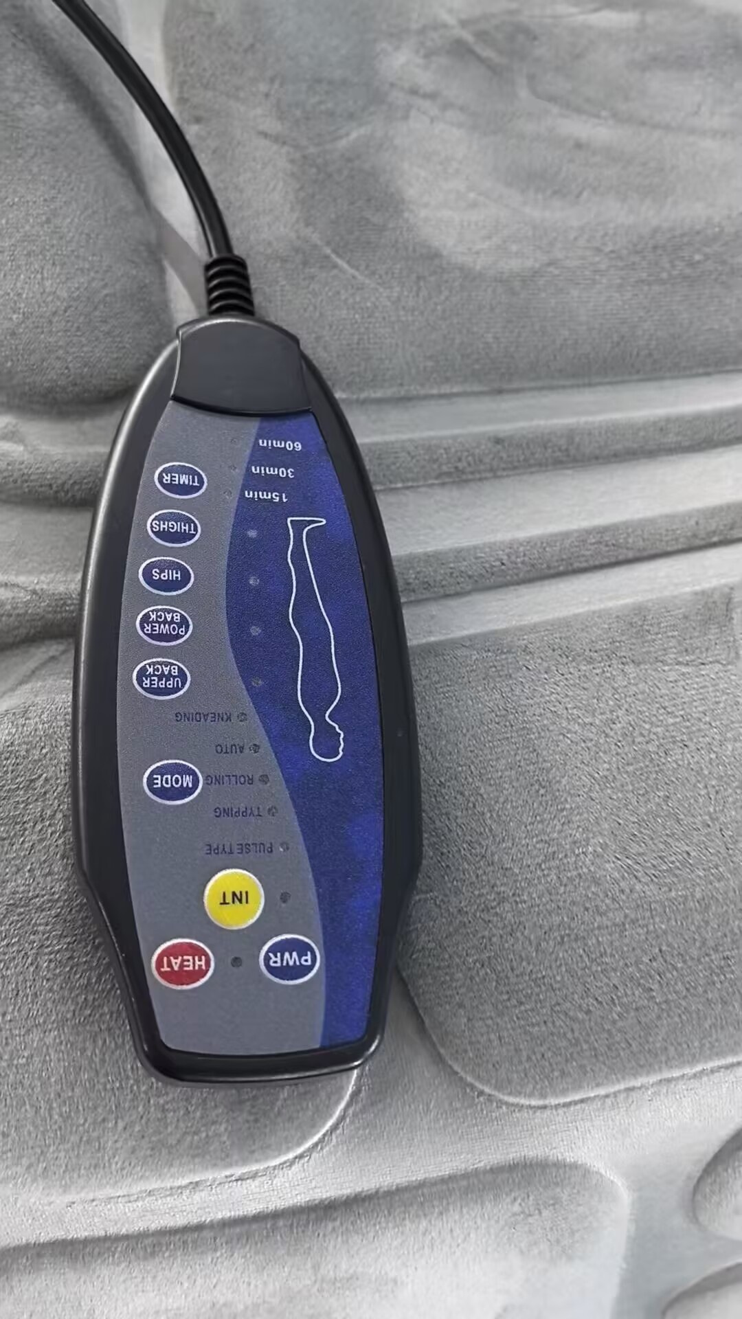 Cross-border car massage seat cushion, car and home use full-body cervical massager, heated massage cushion, large quantity at favorable price