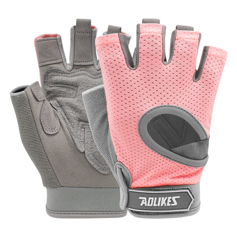 Deportes Ciclismo medio dedo guantes fitness pull-up antideslizante transpirable resistente al desgaste protector de mano Tigre Boca guantes engrosados en stock