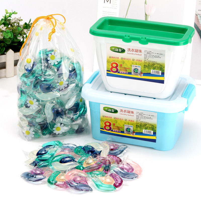 13 grams of three-chamber laundry detergent pods, three-color laundry balls, fragrance beans, deep stain removal, concentrated and efficient clothing cleaning 