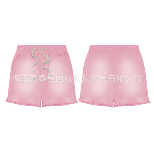 스프레이 말 반바지-핑크