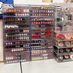デスクトップ化粧品口紅収納ボックス引き出し型メイク収納リップグレーズアクリル透明整理収納棚