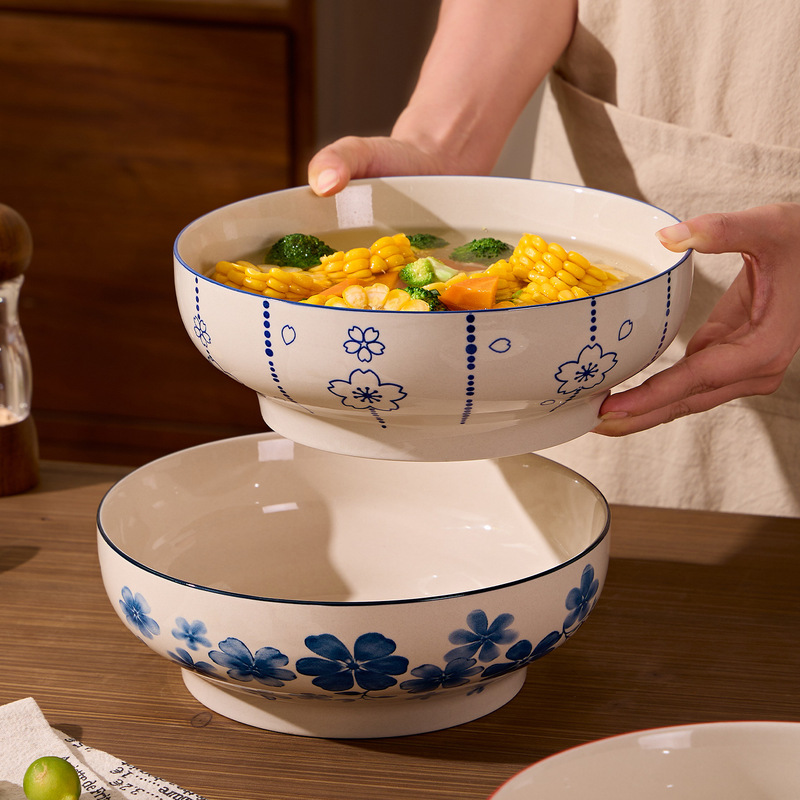 Large Bowl for Pickled Fish, Household Large Simple Soup Bowl, Ceramic Plate Bowl, Boiled Fish Large Capacity Soup Bowl Large Bowl for Pickled Fish, Household Large Simple Soup Bowl, Ceramic Plate Bowl, Boiled Fish Large Capacity Soup Bowl