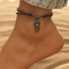 Fashionable trend retro cartoon beach ankle bracelet suitable for men and women, wholesale