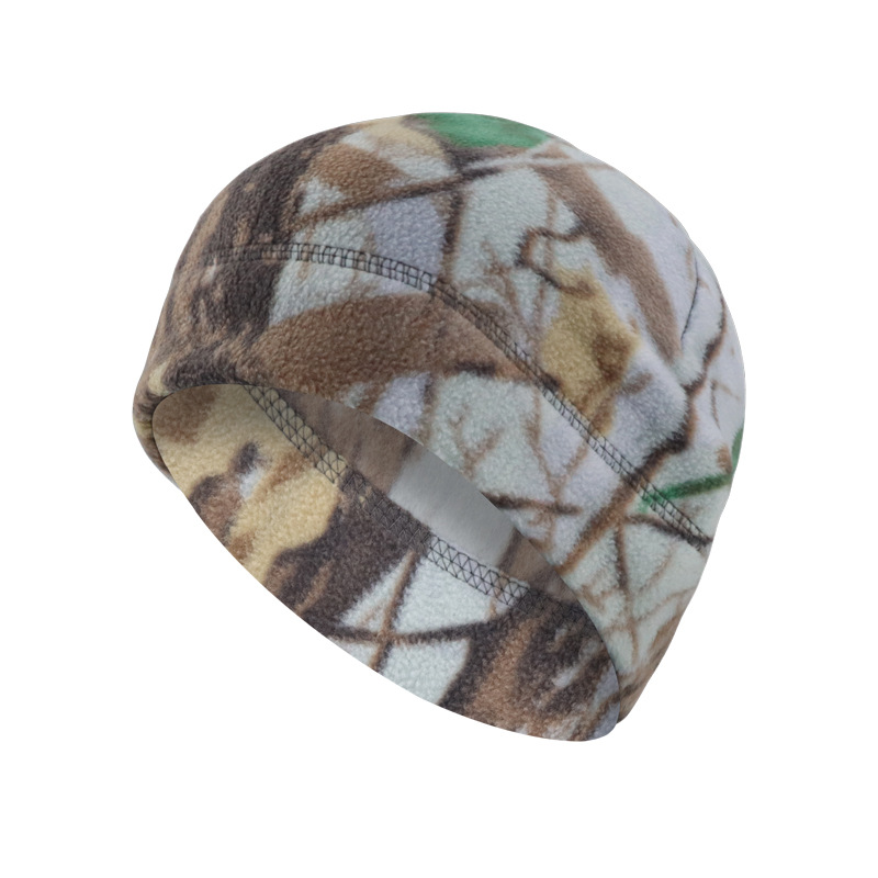 Sombrero de terciopelo camuflado otoño y invierno para hombres y mujeres sombrero de ciclismo al aire libre grueso a prueba de frío de ciclismo caliente protección de orejas sombrero de montaña