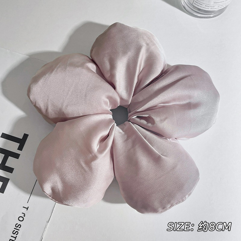 2025 nueva mujer otoño invierno francés tela retrógrada anillo de cabello intestino grueso sensación de alta seda anillo de cabello gran joyas de cabello