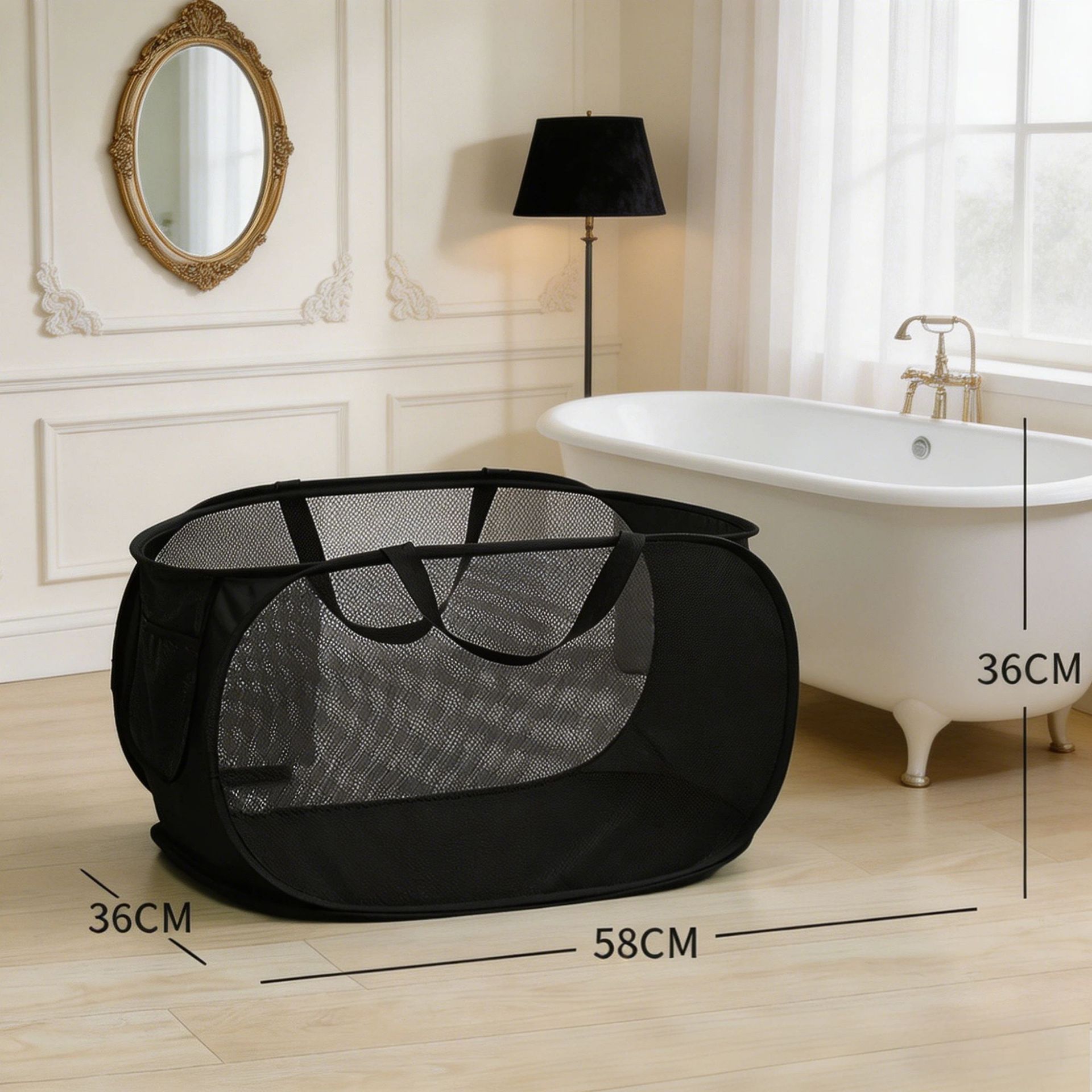 Cesta de lavandería plegable de Amazon, cesta de malla para ropa sucia, bolsa de almacenamiento portátil para ropa sucia, cesta de almacenamiento con ruedas
