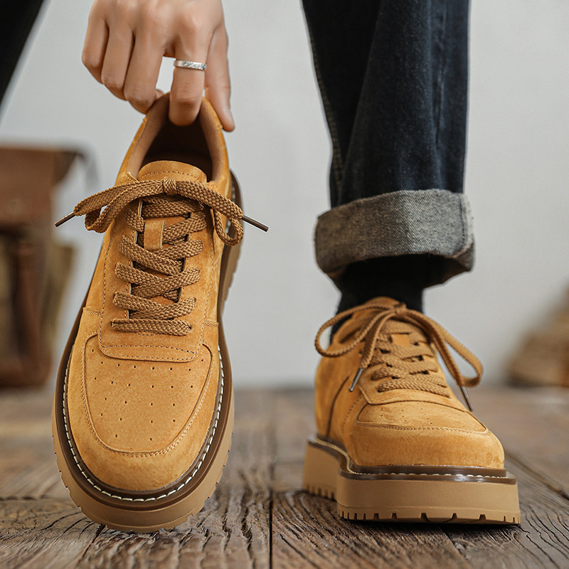 Genuine Leather Large Size Men's Shoes 47 American Retro Workwear Men's Shoes 48 Widened and Extra Large Size Men's Shoes 49 Casual Sneakers