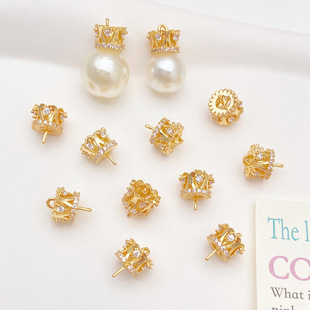 18k����僽�ɫ�ʹڰ�׵�ᘿ��^����diy�Ʒ�������������ֹ�