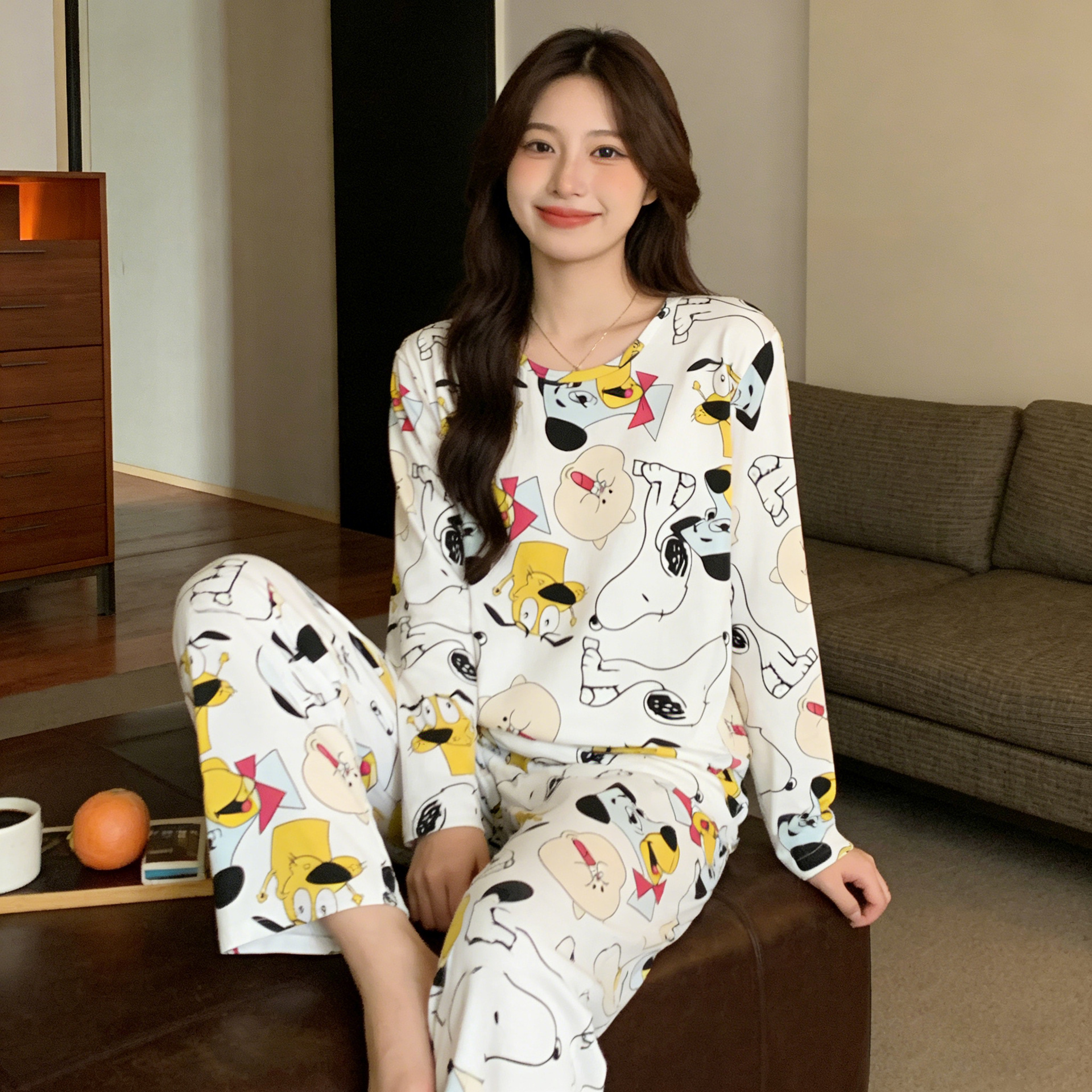 두꺼운 SMX 흰색 강아지 롱 세트