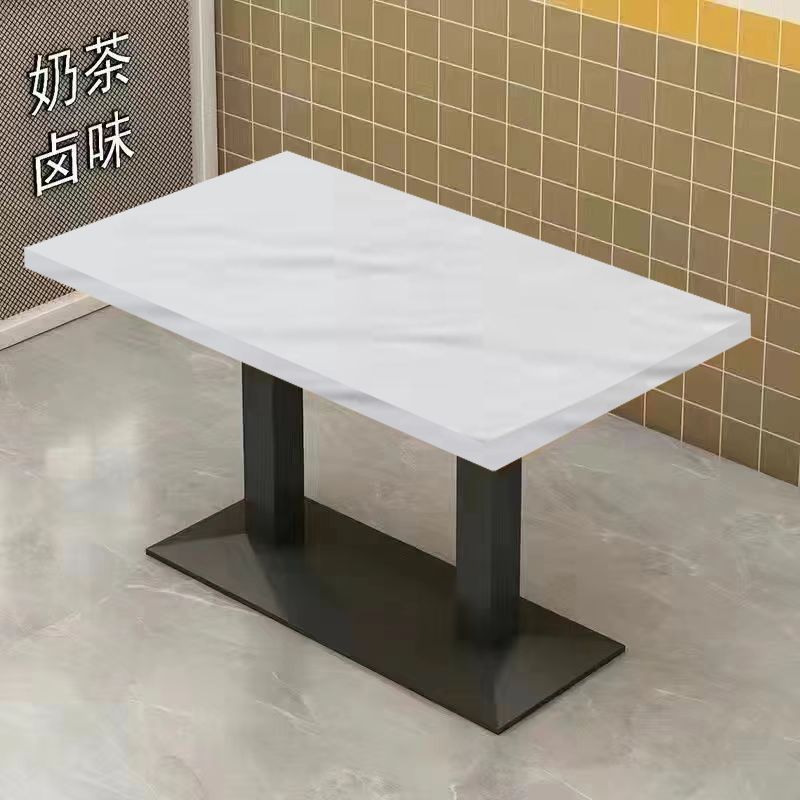 Snack bar bar barbecue desayuno comida rápida mesa y silla combinación de té de leche tienda de postres mesa de restaurante comercial económico