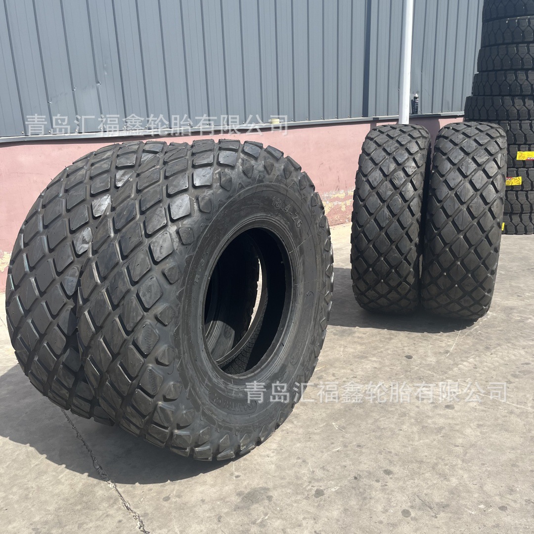 供应菠萝花纹草地园艺拖拉机轮胎18.4-26 真空胎 可出口拼柜