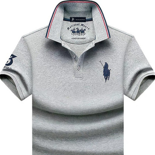 High-end brand Paul polo shirt for men, summer collarless short-sleeved T-shirt for men, pure cotton large size T-shirt