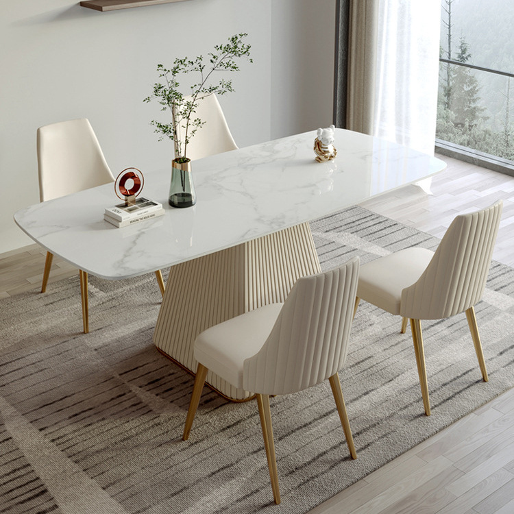 Juego de Comedor de Piedra Sinterizada Desmontable para Comedor image 1