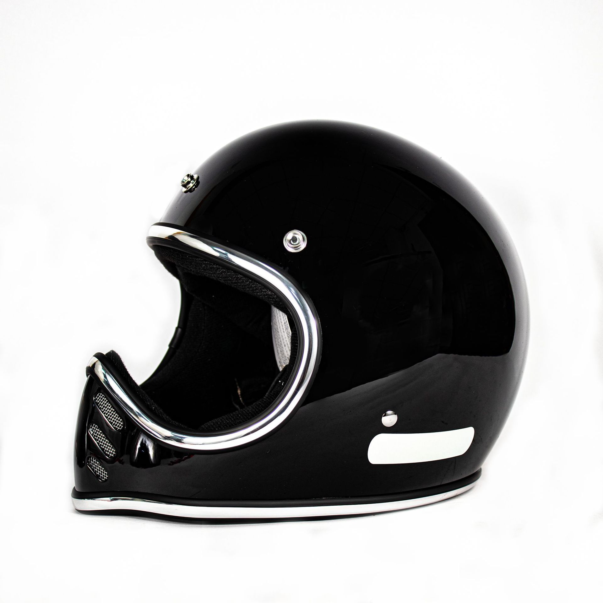 Fiberglass Off-Road Full-Face Helmet with Eagle-Beak Visor, Vintage Motorcycle Helmet, Scooter Helmet, All-Season Space Riding Helmet