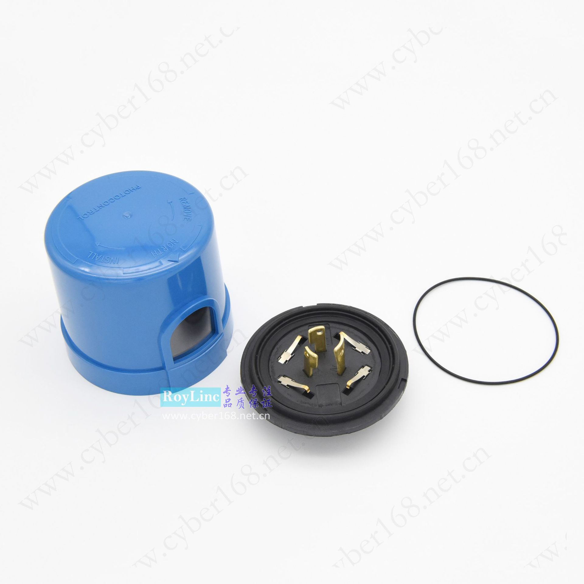 五线5pin七线7pin智能路灯光控器光感开关上座基座外壳散件配件