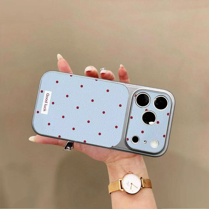 Ins Korean-Style Polka Dots Are Suitable for 17Promax Phone Cases, 16Pro New Models, 15 Leather Cases, 14 Large Window Cases, 13/12X Ins Korean-Style Polka Dots Are Suitable for 17Promax Phone Cases, 16Pro New Models, 15 Leather Cases, 14 Large Window Cases, 13/12X