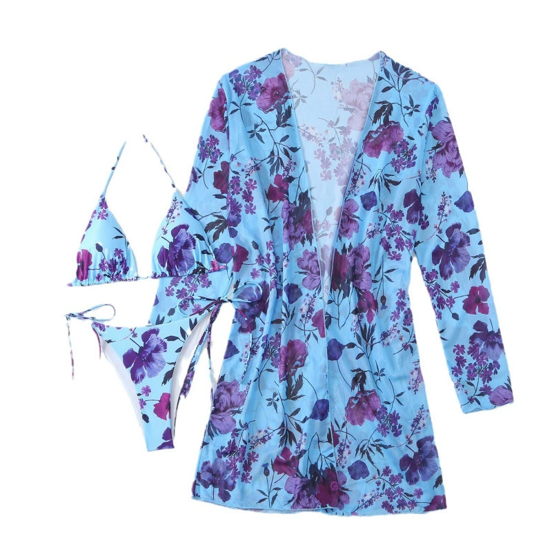 Swimwear, split set, long-sleeve, 24 years, 3 piece set