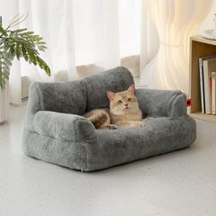 アマゾンの人気ペットソファーのウサギの毛は犬のソファーベッドのマットを分解して洗うことができます。