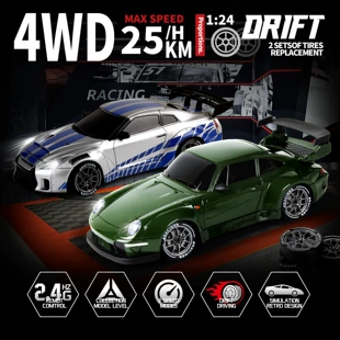 RC-дрифт-машина 1:24 полноприводная с гироскопом скоростная