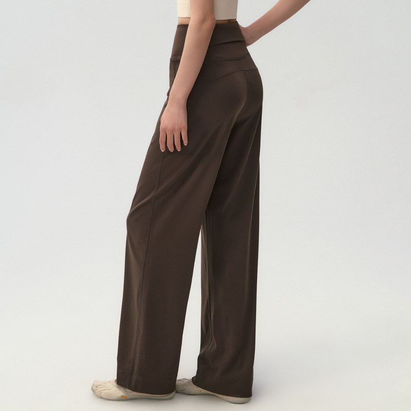Nude-Feel High-Waisted Wide-Leg Yoga Pants, Loose-Fitting Slimming Drapey Sports Pants, Outdoor Casual Running Dance Straight-Leg Pants Nude-Feel High-Waisted Wide-Leg Yoga Pants, Loose-Fitting Slimming Drapey Sports Pants, Outdoor Casual Running Dance Straight-Leg Pants