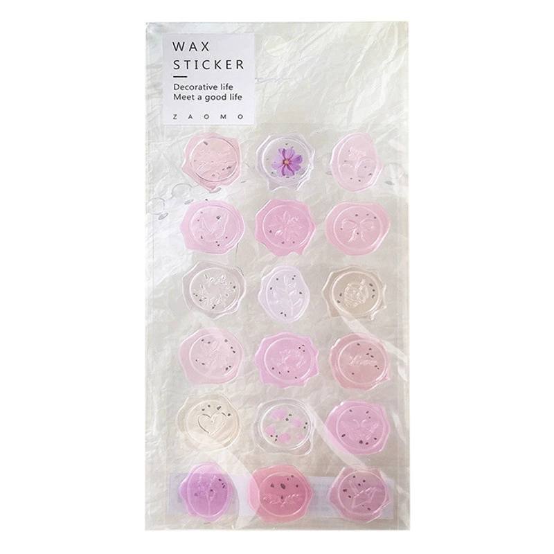 Ранняя пена конфеты огонь краска Рисунок серии Прозрачный огонь краска печать наклейка конверт запечатывания стикер журнал декоративная наклейка