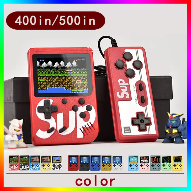 跨境SVP掌上游戏机400合一怀旧经典充电掌机双人连接电视复古街机