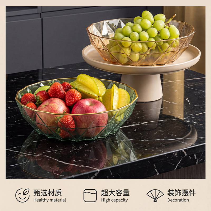 Año Nuevo bandeja de frutas estilo lujoso de bienvenida cubiertos nuevos hogares decoración sala de estar mesa de té bandeja de frutas casera bocadillos image 2