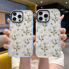 外贸专供苹果手机壳17花卉iphone air彩色边框16加厚亚克力15防晒