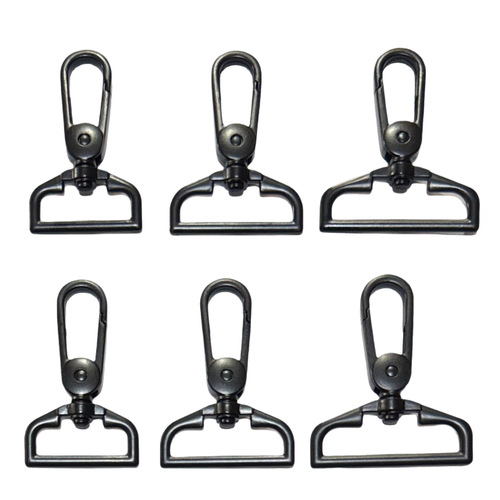 Electrophoresis black round dot large plate buckle dog buckle webbing buckle bag rotating snap hook handbag luggage hook buckle spring ring