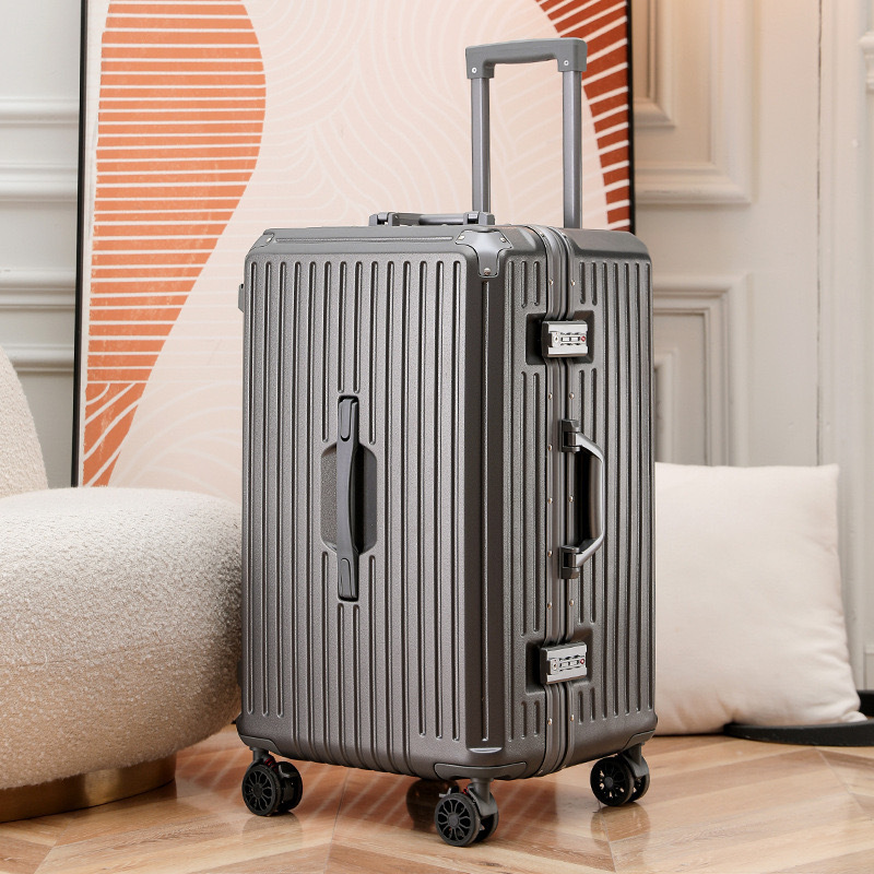 Extra Large Capacity Boarding Case Aluminum Frame Suitcase 26 Trolley Case Password Suitcase 28inch Suitcase 24 Leather Suitcase