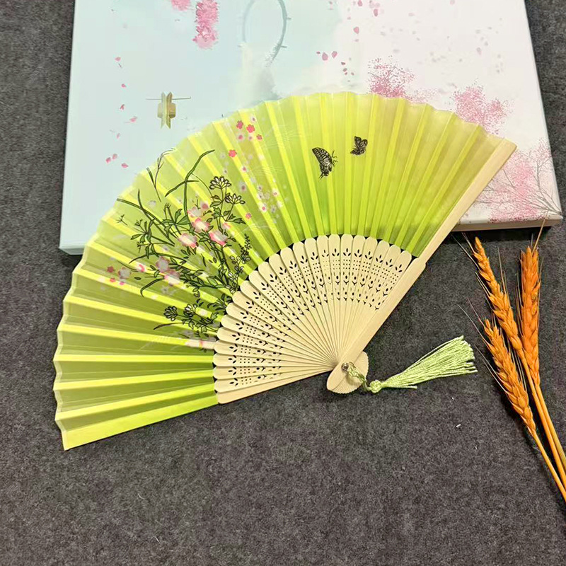 Abanico plegable de estilo antiguo - Para hombre/mujer, abanico de baile clásico, accesorio para fotografía de trajes antiguos/Hanfu, abanico plegable hecho a mano al estilo chino