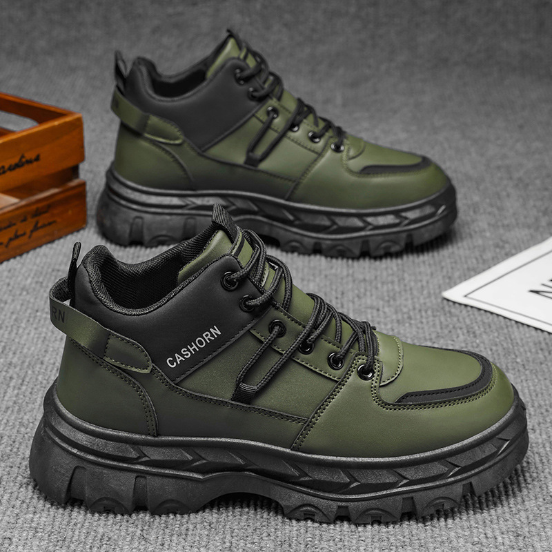 Martin botas de otoño hombre al aire libre desgaste botas de herramienta de moda para hombres de alto estilo británico botas vintage casuales