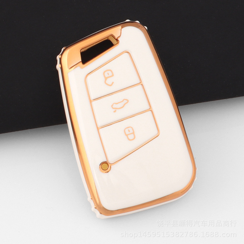 フォルクスワーゲン ゴルフ 8 8 キーカバー シュコダ キーカバー オクタビア PRO 特別な車のキーカバー シェル バックルに適しています。|undefined