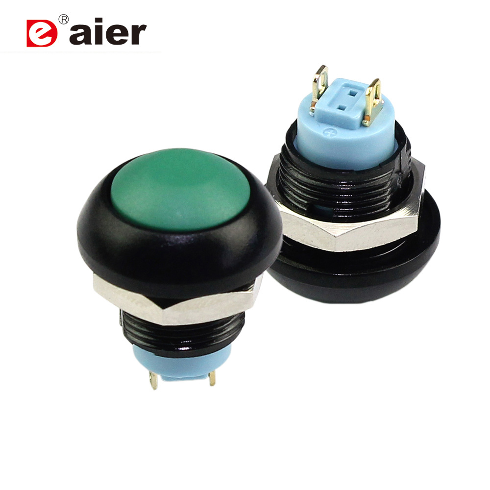 DS-12B 2脚按钮开关 防水开关 IP65防水按钮开关 喇叭头按钮开关