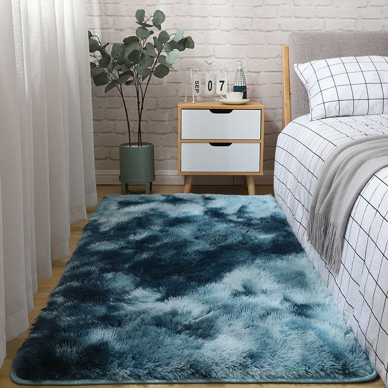 Alfombra de lana de seda transfronteriza Alfombra de sala de estar de pelo largo, resistente a la suciedad y fácil de cuidar, alfombrilla antideslizante para uso doméstico