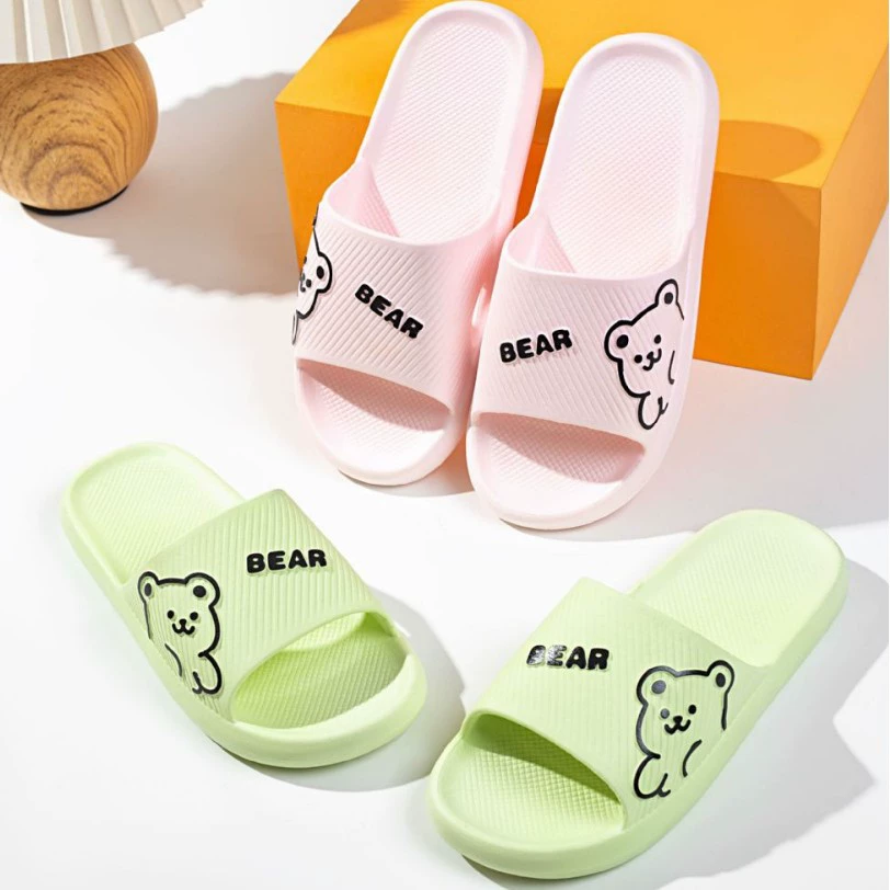 Meicheng-25 Home Hotel Ванная комната женская круто простой пара пара ПВХ двойной размер пластиковые женские тапочки