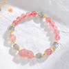 Advanced crystal, one bead bracelet, light luxury style, for luck