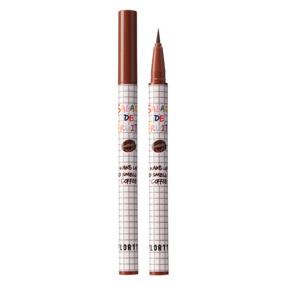 FLORTTE/flower Loria color Waterproof Eyeliner Liquid Pen anti-sweat non-blooming makeup novice beginner women