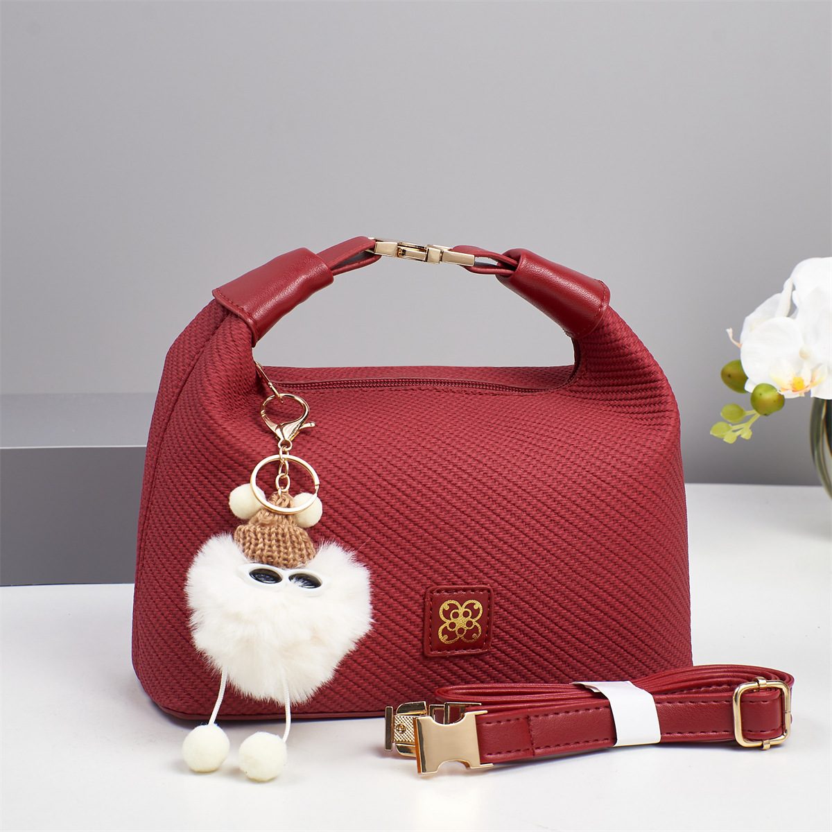 Bolso bolso lindo bolso de hombro colgante bolso de mujer de textura de color sólido bolso de mensajero de alta calidad de comercio exterior bags