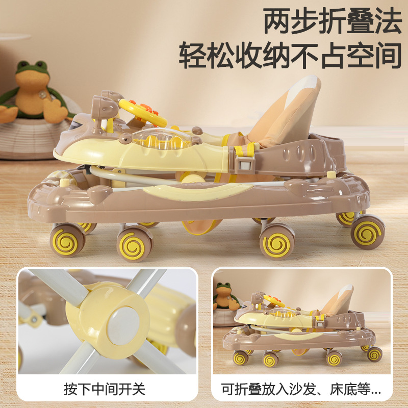 Caminante multifuncional de la carretilla de La anti-o-pierna del anti-tirón del caminante del bebé con el fabricante de la música