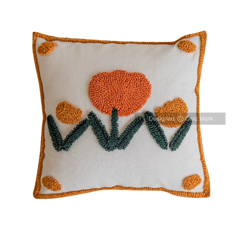  Nordic living room sofa cushion cotton cotton canvas flowing pillow pillow pillow pillow pillow red plants rely on pillow case