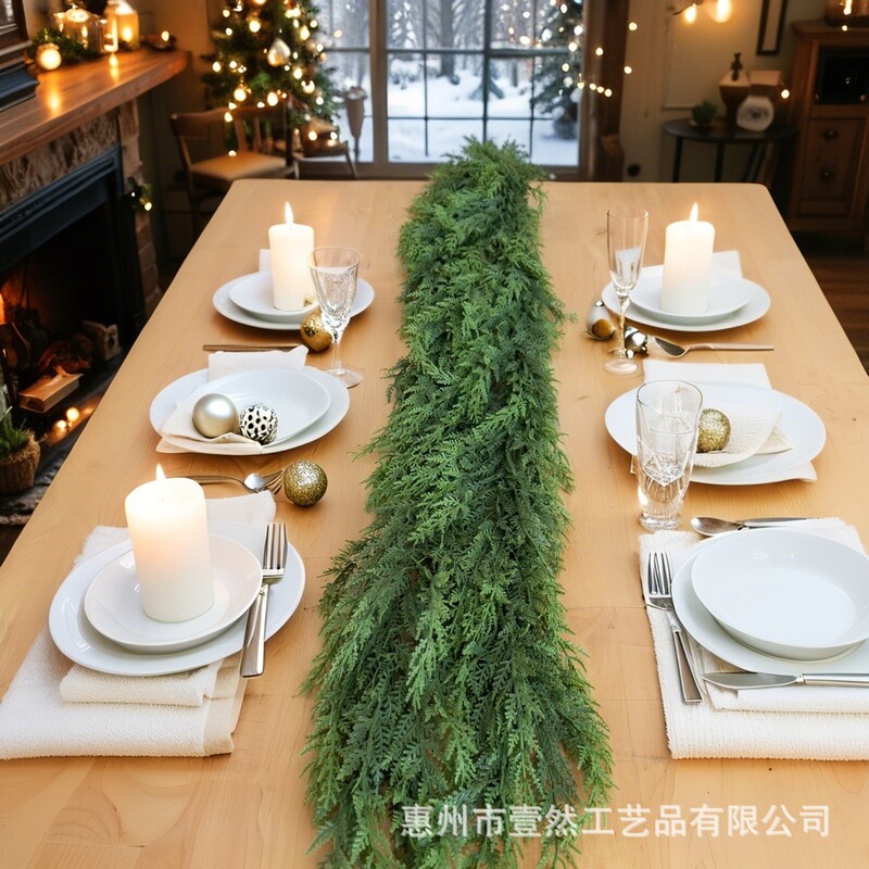 Amazon タッチソフトプラスチックシミュレーションノーフォークパイン籐ホームレストラン暖炉クリスマス人工緑の植物の装飾品|undefined