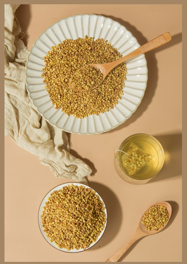 Yellow Tartary Buckwheat Tea Huang Kuqiao 100 Triangle Tea Bags 500g Sugar Free Cold Brewed Daily Wellness Drink specifications