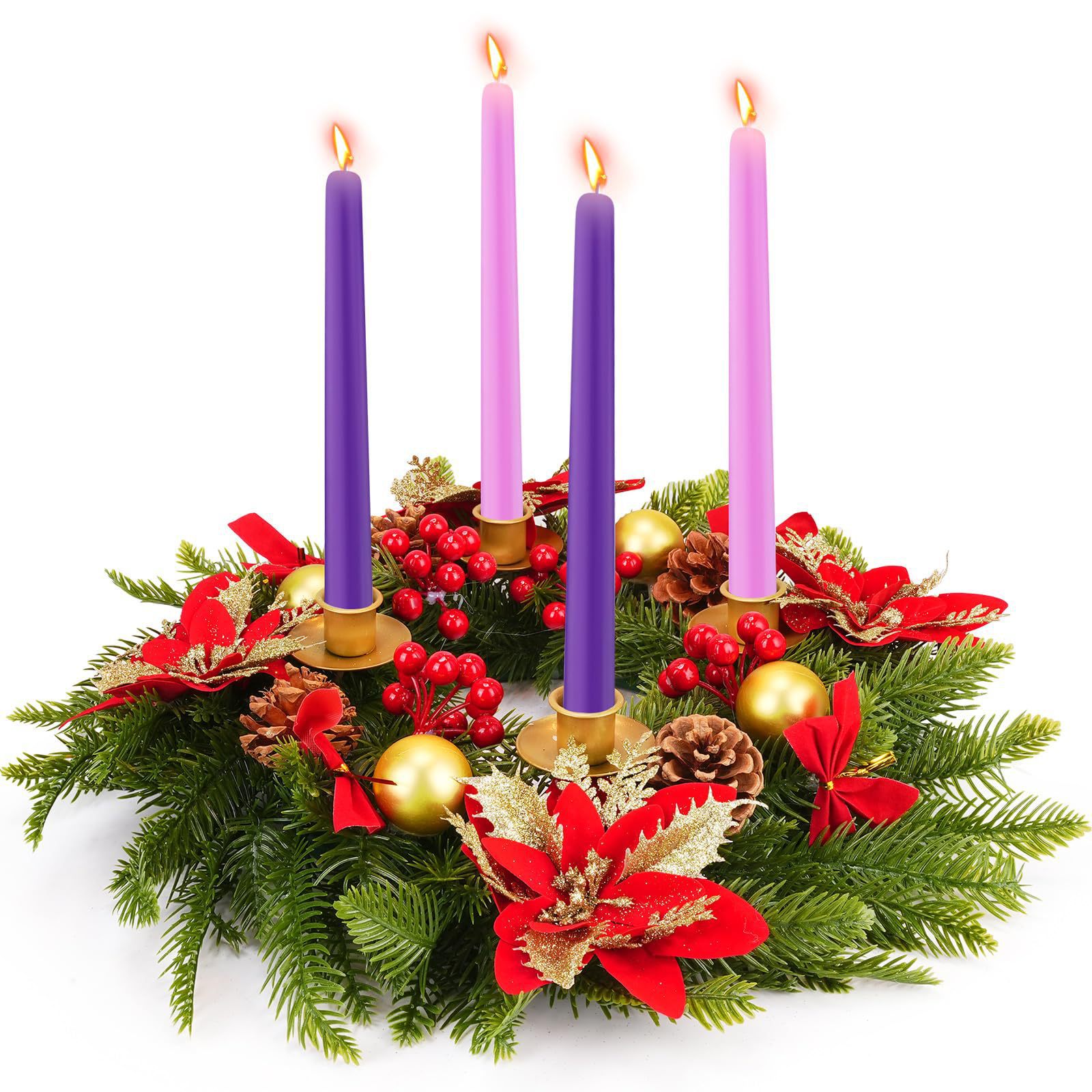 Cinta CORONA DE Navidad decoración de Navidad fábrica al por mayor Navidad candelabro Garland vela Copa Navidad candelabro de Navidad image 17