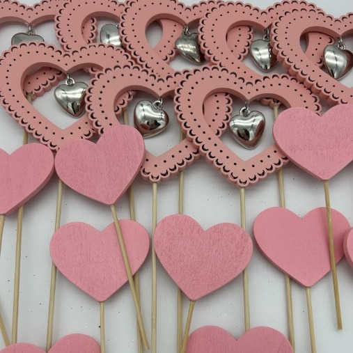 Día de San Valentín Rosa amor artesanía plug-in de amor Bell adornos decoraciones