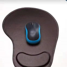 厂家批发PU皮革办公鼠标垫 创意家用护腕鼠标垫 多色可选