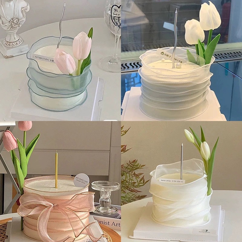 54g Weight Ornaments Home Textiles & Decor Type Cake Decorating Supplies Event & Party Supplies Mother'S Day Birthday Romantic Flower Cake Tulips EVA Wedding Birthday Cake Decorating Supplies Party Supplies Cake Decorating Supplies 1 Piece